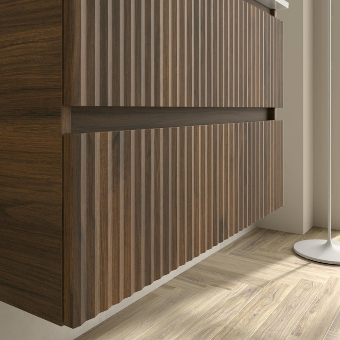 SALGAR 121780 KIRA Mueble+Lavabo LISBOA 140cm Nogal