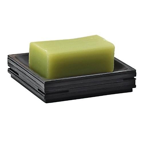 GEDY QU111400300 QUADROTTO Jabonera Negro