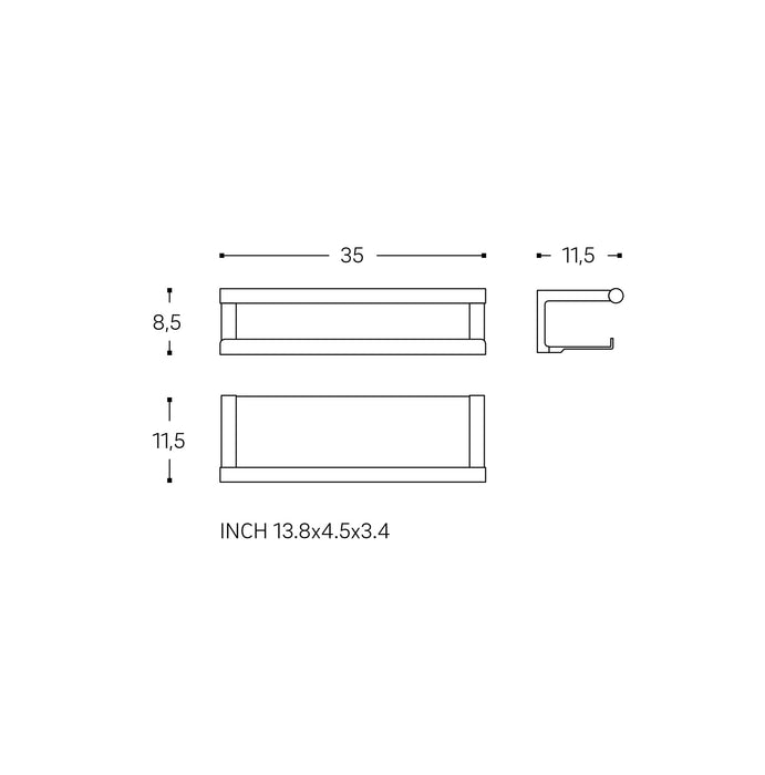 COSMIC ARCHITECT SP Jabonera De Ducha Negro Mate