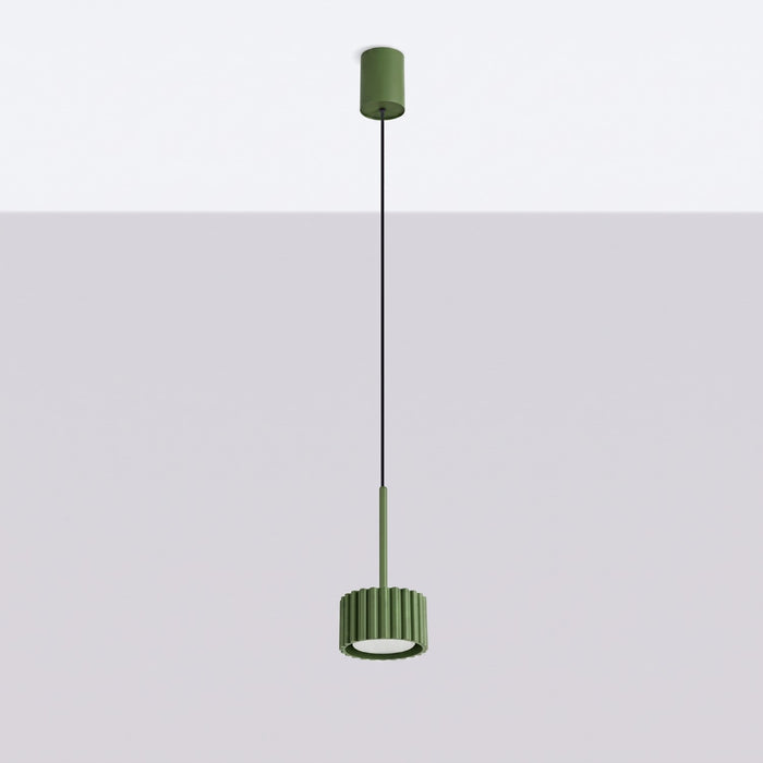 SOLLUX SL.2679 Lámpara colgante AURA 1 verde oliva Gx53