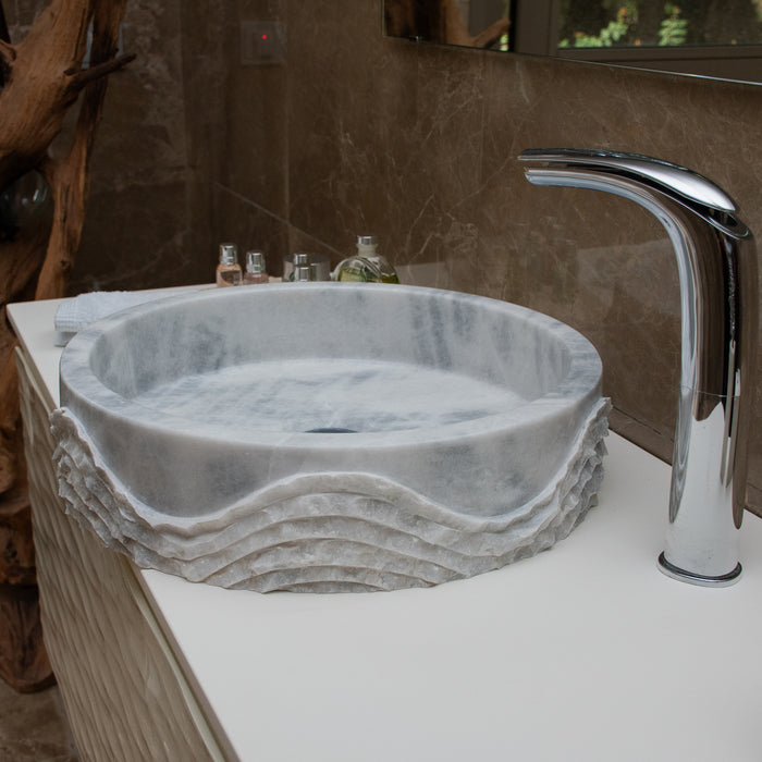 FORZINI FZ-GR/ZG-MB-110 LIBERA Lavabo de mármol Gris