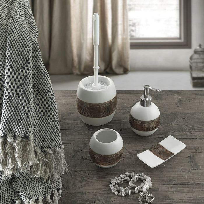 GEDY AX330200300 ALEXIA White Copper Toilet Brush Holder