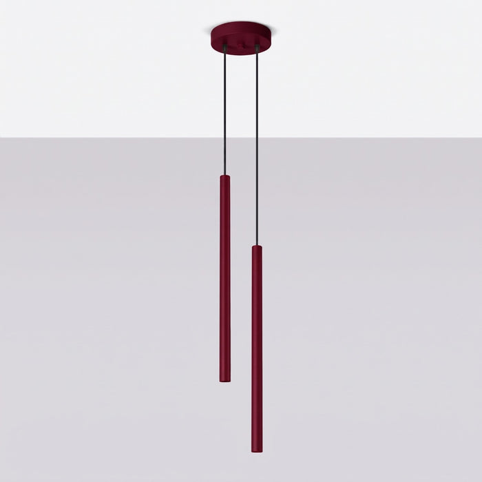 SOLLUX SL.2122 Lámpara colgante PASTELO 2 burdeos