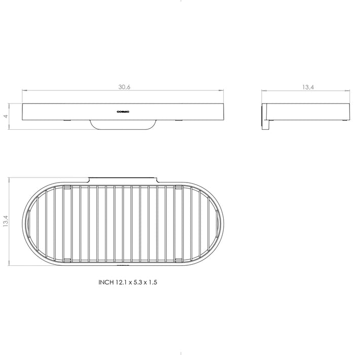 COSMIC WJC277A0033089 GEYSER Jabonera De Ducha Olive