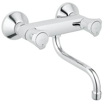 GROHE 31 187 001 COSTA L Monoblock wall kitchen faucet iron spout