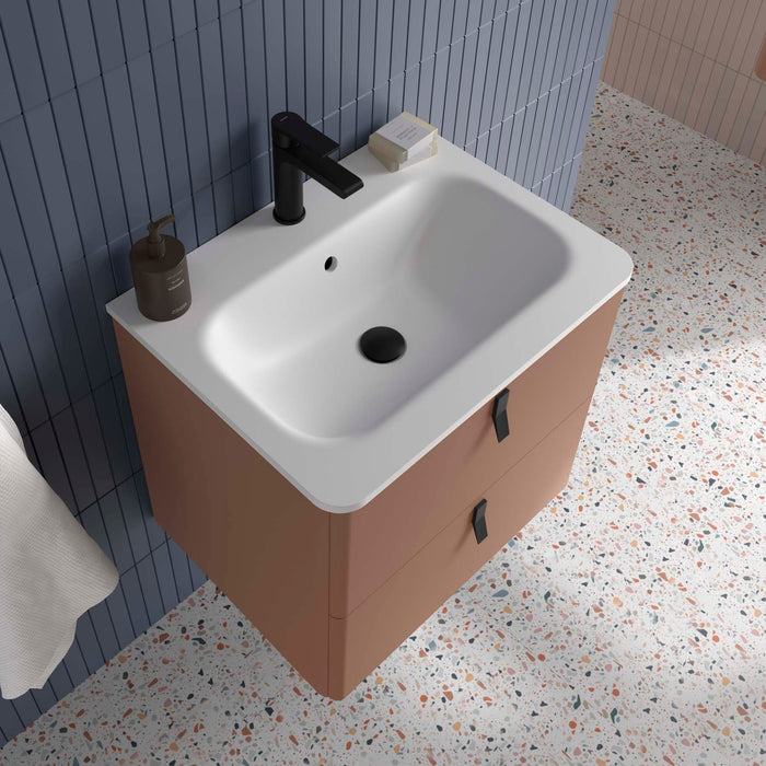 SALGAR UNIIQ Mueble de Baño con Lavabo 2 Cajones Color Cajún