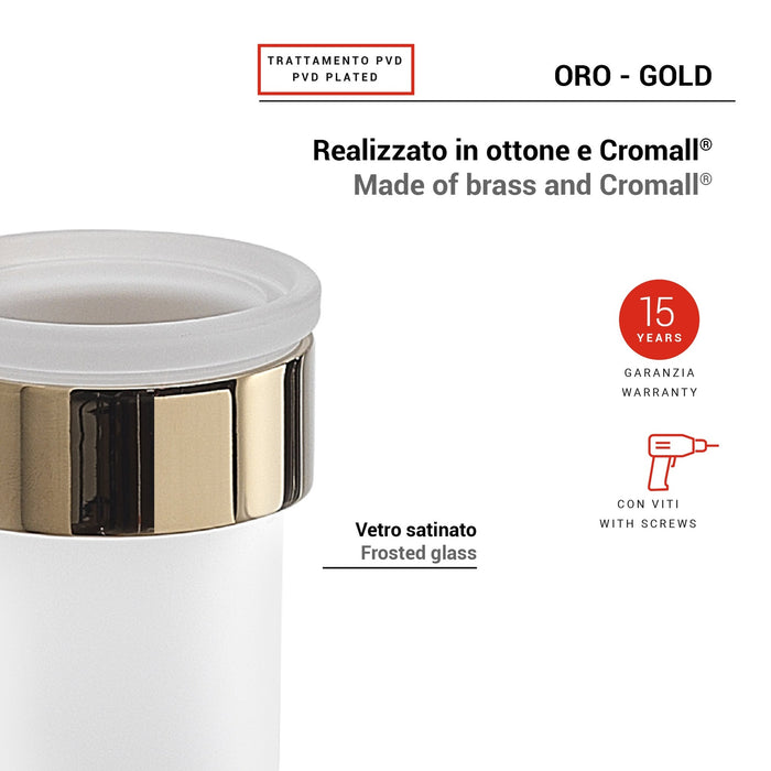 GEDY PI108700000 PIRENEI Portacepillos Oro