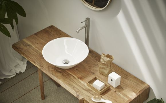 BATHCO 4125 PLASENCIA Round White Sink