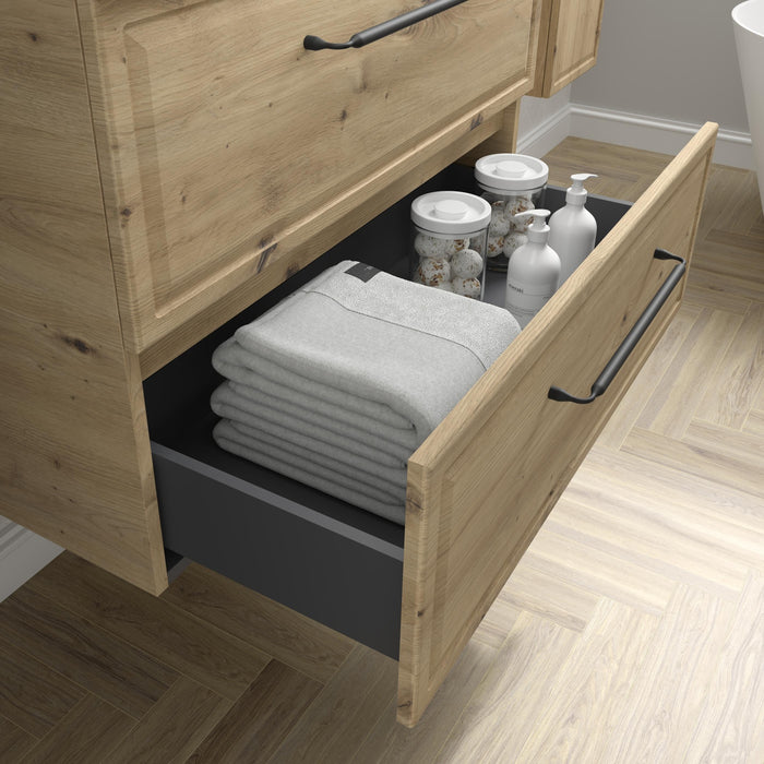 SALGAR 121842 RUNA Mueble+Lavabo LISBOA 140cm Roble
