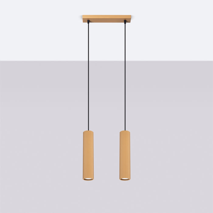 SOLLUX SL.1555 KARBON Lámpara Colgante 2 Oro