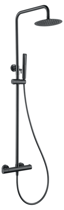 IMEX BTN047/BGM NÁPOLES Conjunto Ducha Termostático Black Gun Metal