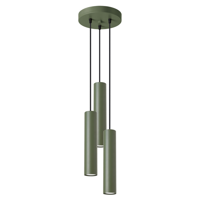 SOLLUX SL.1487 Lámpara colgante LAGOS 3P verde oliva verde oliva