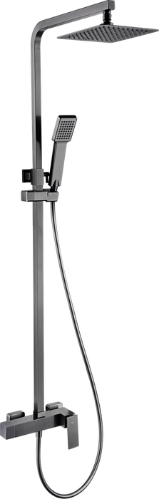 IMEX BDP048/BGM PISA Conjunto Ducha Monomando Black Gun Metal
