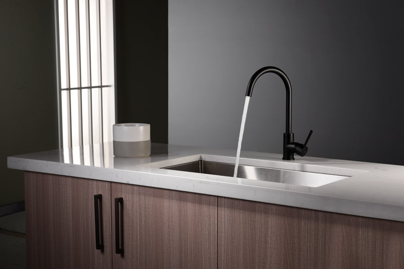 IMEX GCR002/NG LYON Matte Black Kitchen Faucet