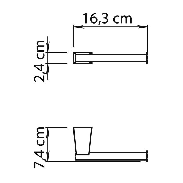 GEDY TN241300000 TONALE Portarrollo Cromo