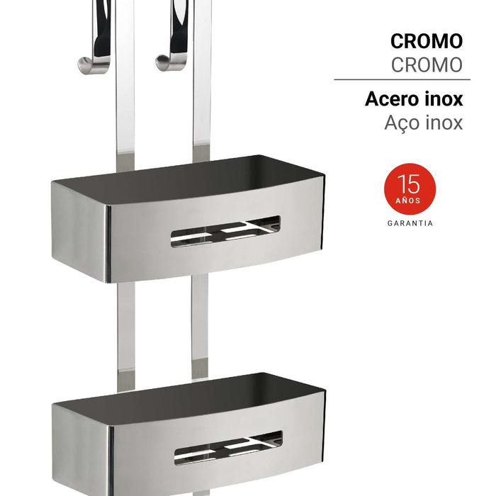 GEDY 24151300901 NERVA Chrome Sponge Holder