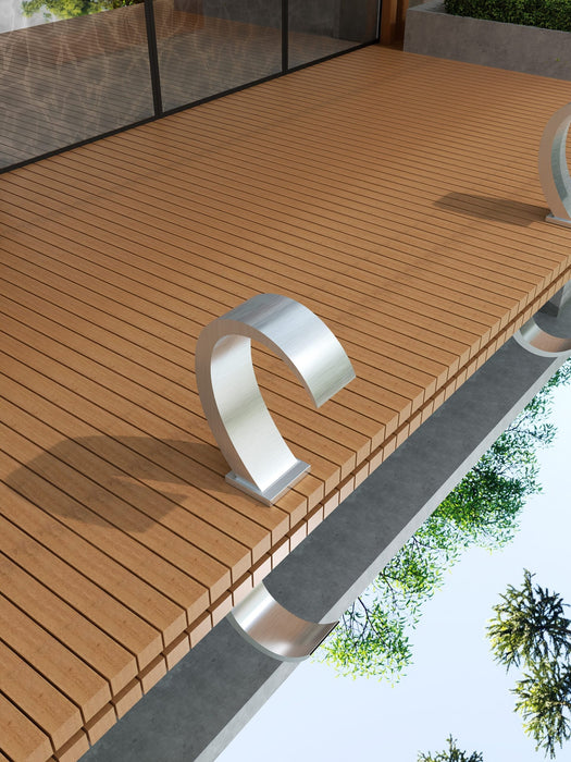 POOLIMEX CPI003/AC IGUAZÚ Rociador Cascada De Piscina 20Cm Acero S.316