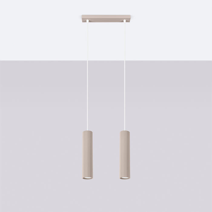 SOLLUX SL.1773 KARBON Lámpara Colgante 2 Taupe