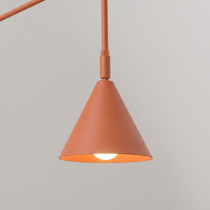SOLLUX SL.2496 Aplique de pared NOX 1 ocre rojo con interruptor