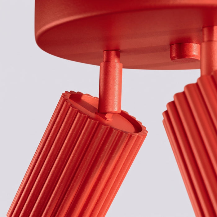 SOLLUX SL.2367 Plafón KARBON 3P rojo