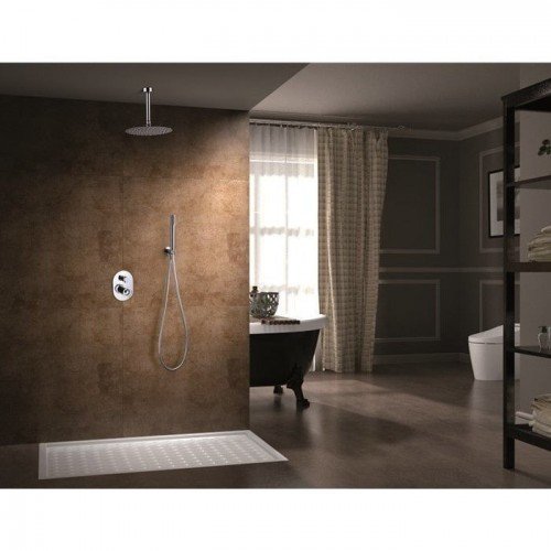 IMEX GTV038 VESUBIO Conjunto de Ducha Empotrado Monomando Cromo