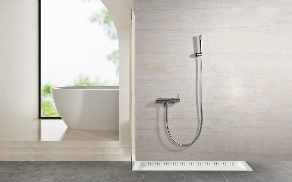 IMEX BDM039-5NQ MONZA Single-Handle Shower Faucet Kit Brushed Nickel Color