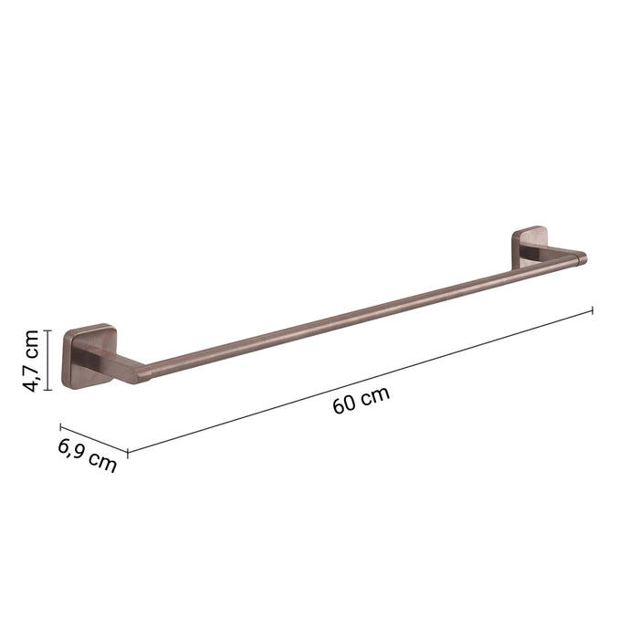 GEDY TO218260100 TONGA Toallero 60 cm oro rosa