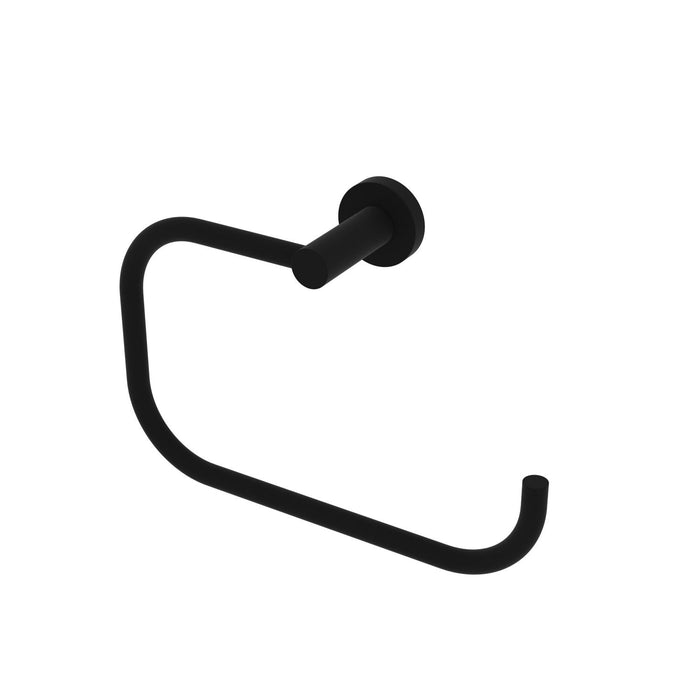 BELTRAN 20123 CHIARA Towel Ring Matte Black Screw Mount