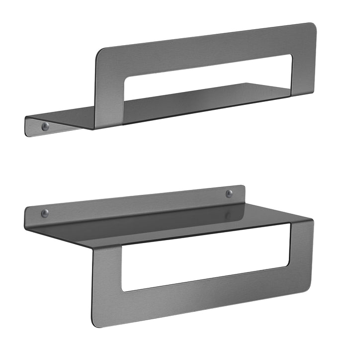 GEDY 20198130000 CLEO Estante toallero 30 cm gun metal