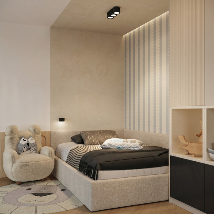 SOLLUX SL.2613 Aplique de pared AURA negro Gx53