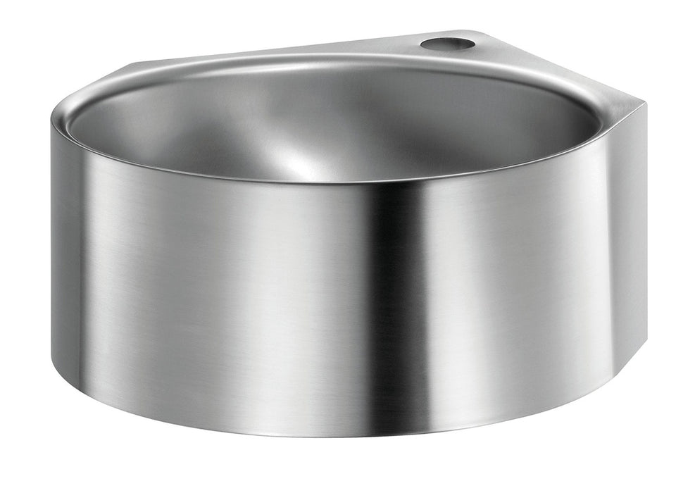 MEDICLINICS SNLM64CS Lavamanos Esquinero Mural Redondo AISI 304 Bacteriostático Satinado