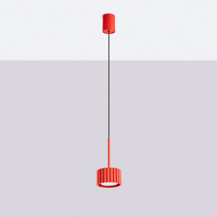 SOLLUX SL.2689 Lámpara colgante AURA 1 rojo Gx53