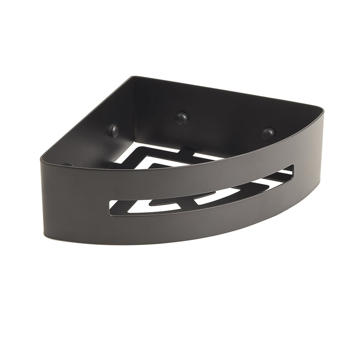 GEDY 77801400000 POSEIDON Porta objetos angular de ducha negro mate
