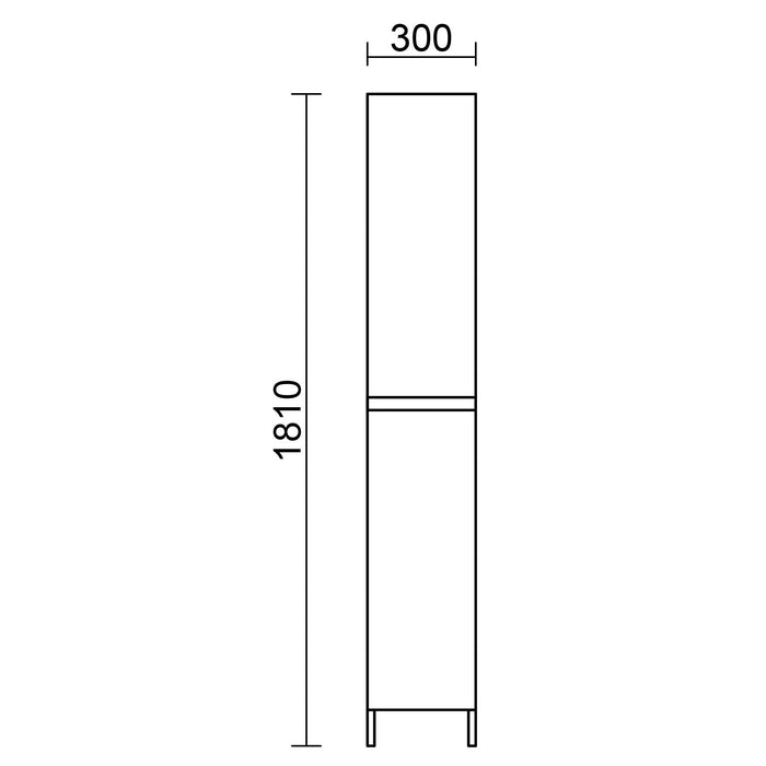 SALGAR 106308 INFINITY Armario Pie 2 Puertas Color Roble África