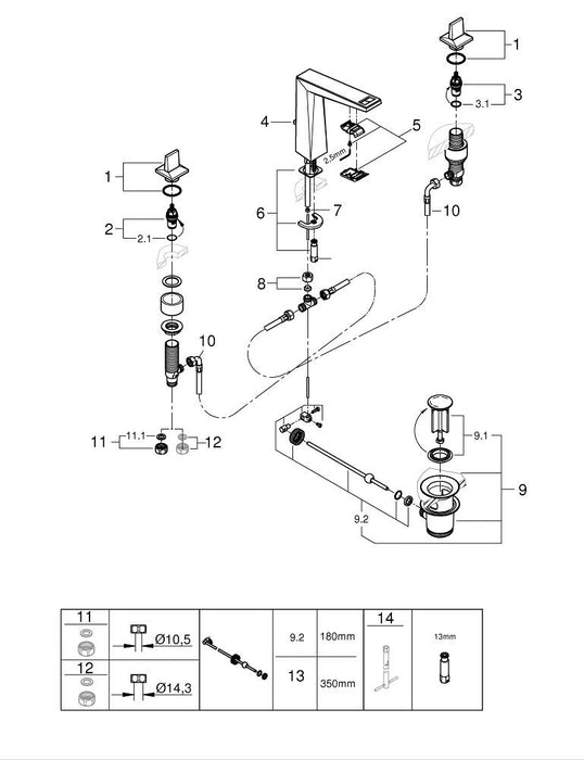 GROHE 25 252 DA1 ESSENCE Monomando de ducha 1/2" cobre brillo