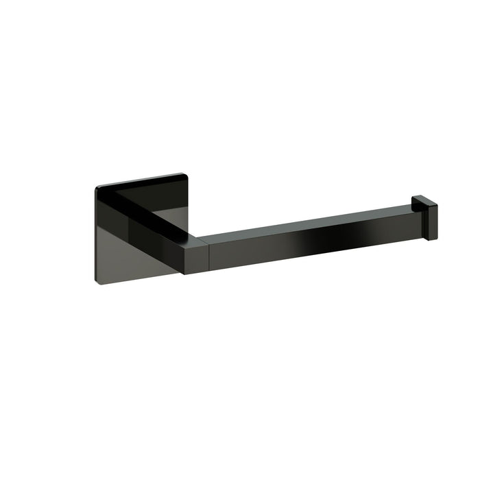 BELTRAN 20256 LUKA Toilet Paper Holder Without Cover Black Chrome Adhesive