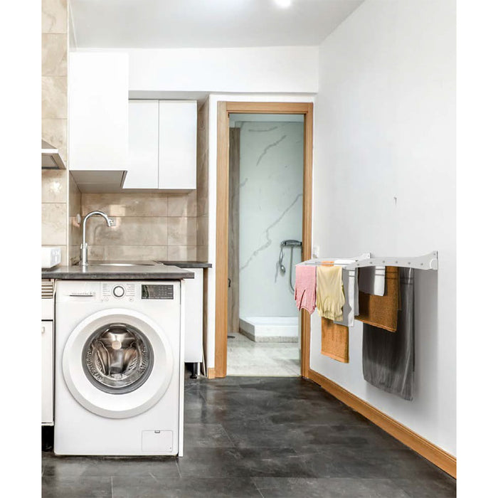 ARCOBAÑ 80TEA100B  Tendedero De Pared Abatible Blanco 100cm