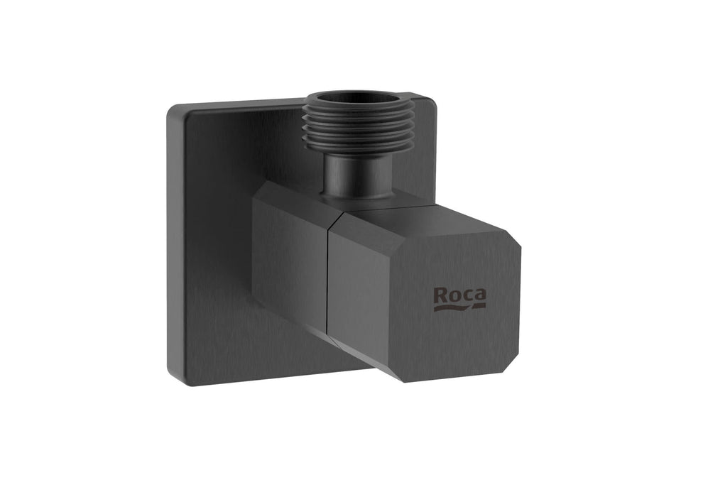 ROCA A5251707NM AQUA Square Llave de Corte 1/2" 1/2" Válvula Cerámica Negro Titanio Cepillado