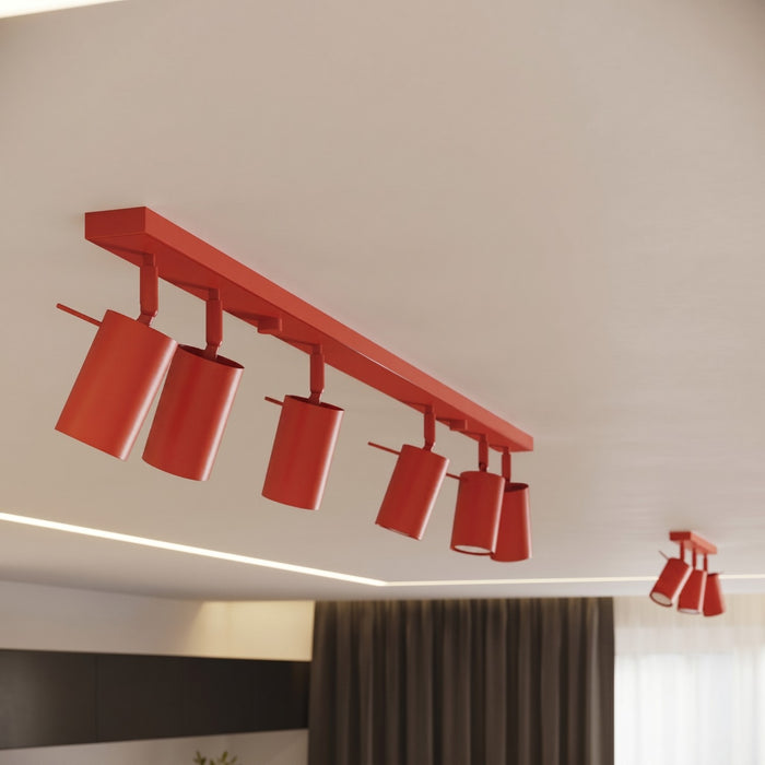 SOLLUX SL.2192 Plafón RING 3P rojo