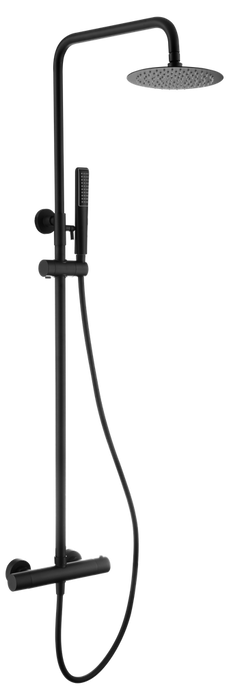 IMEX BTN047/NG NÁPOLES Conjunto Ducha Termostático Negro Mate