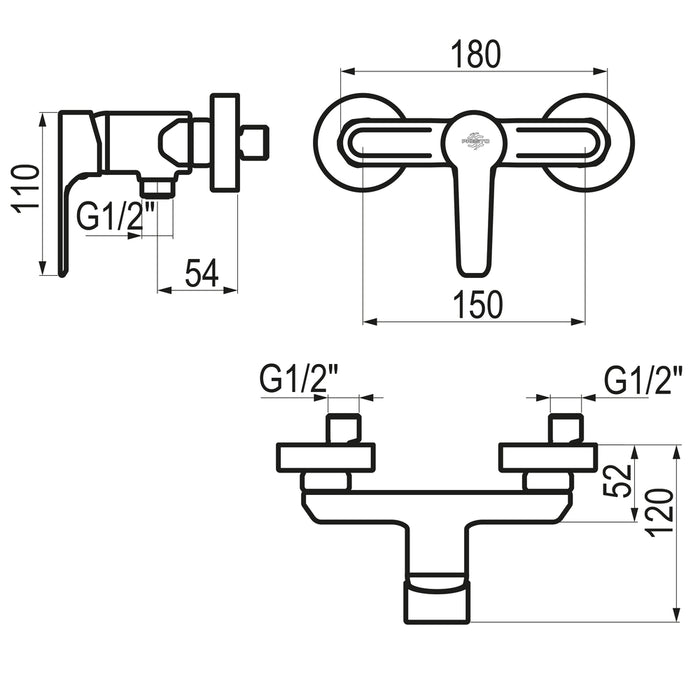 PRESTO 7113000 Ingo plus grupo ducha Cromo