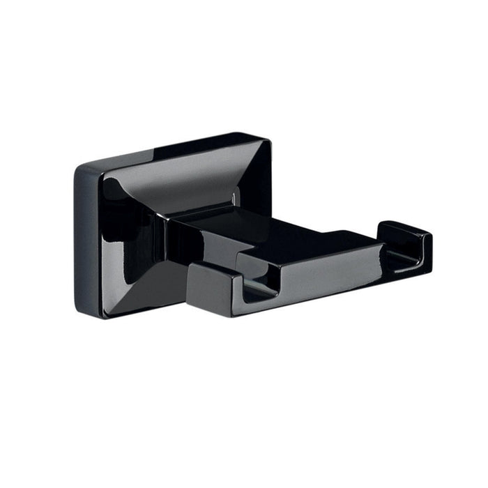 GEDY GT268400100 GRAN TORINO Percha Doble Negro Brillo