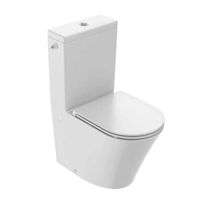 JACOB DELAFON RODIN + Compact Rimless White Toilet