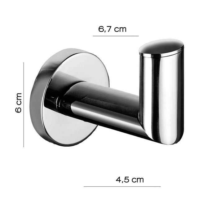 GEDY 51261300000 DEMETRA Percha Simple Cromo