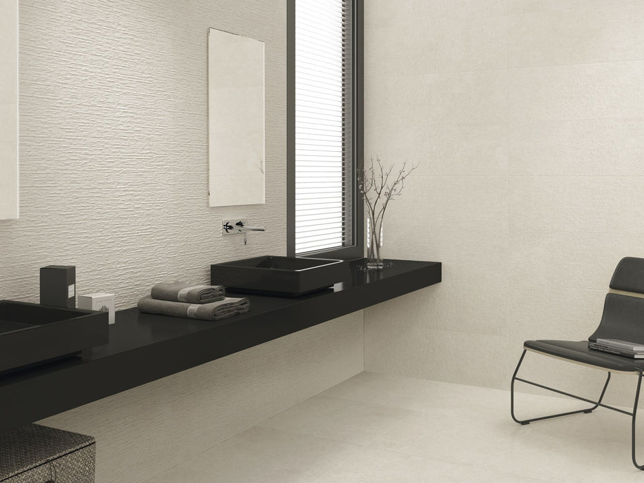 BALDOCER OZONE SLOT BONE 30x90 Revestimiento Pasta Blanca