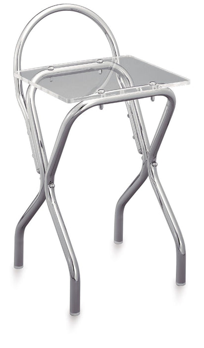 BELTRAN 2095 TABURETE Banqueta Respaldo Cromo Metacrilato