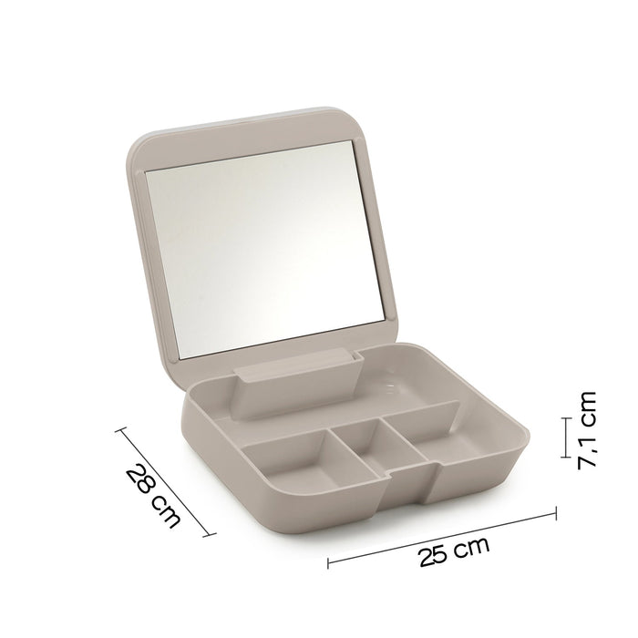 GEDY 63016600300 SEVENTY Organizer With Mirror Beige