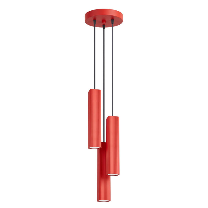 SOLLUX SL.3255 Lámpara Colgante Rayo 3P Roja
