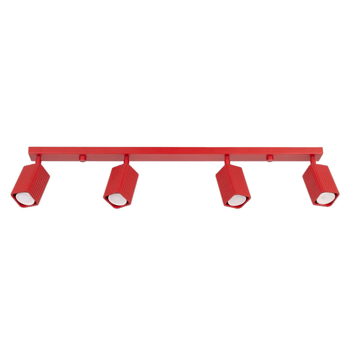 SOLLUX SL.3251 Lámpara De Techo Rayo 4L Roja