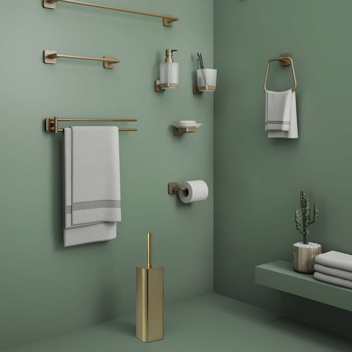 GEDY TO348800100 TONGA Escobillero Oro Mate